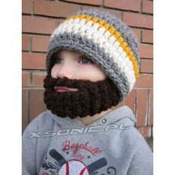 Czapka z brodą dla dzieci na chłodne dni na zimę