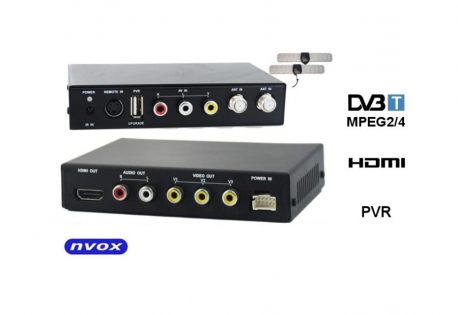 Samochodowy tuner DVB-T telewizja w aucie MPEG-2 4 aktywne anteny wyjście HDMI