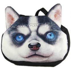 Torba na ramię efekt 3D pies Husky 38x27cm stylowy dodatek nowoczesna