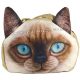 Damska torba na ramię z efektem 3D kotek niebieskie oczy stylowa i praktyczna