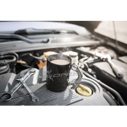 Kubek dla mechanika czarny ucho w kształcie klucza na prezent
