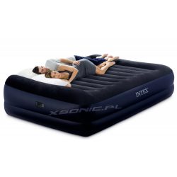 Materac welurowy Queen z pompką elektryczną 152 x 203 x 42cm