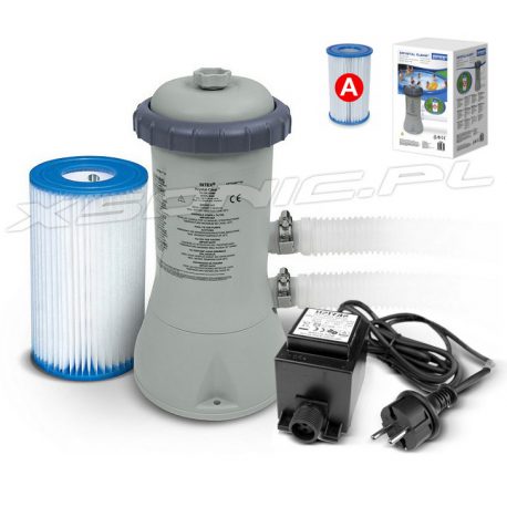 Pompa filtrująca z filtrem INTEX 2271 litrów/godz do basenów ogrodowych 12/220V INTEX 28604GS