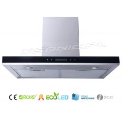 Okap kuchenny kominowy Berdsen 60 cm INOX z oświetleniem LED wyświetlacz