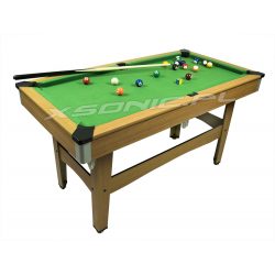 Duży stół bilardowy z kompletem akcesoriów NEOSPORT 126,5 x 65 x 68 cm trójkąt kreda bile