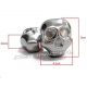 Metalowe czaszki do drinków chłodzące zestaw 4 sztuki czaszka z żelem chłodzącym