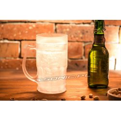 Lodowy kufel na piwo XXL CHILLER 650 ml do mrożenia + Prezent sygnet piwosza