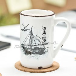 Porcelanowy kubek retro różne modele In the sky Australian star Sail away