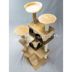 Domek legowisko PETHOUS drapak dla kota wysokość 130 cm platformy domki schody do wspinaczki