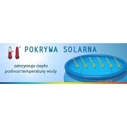 Pokrywa solarna 549 cm na basen grzejąca do basenów ogrodowych 58173 Bestway