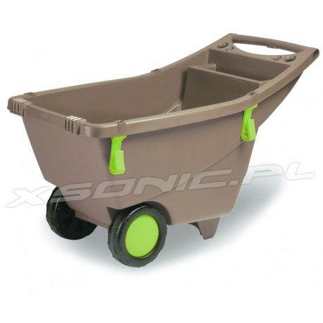 Głęboka taczka ogrodowa wózek ogrodowy do prac domowych plastikowa 140 litrów