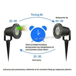 Projektor laserowy STAR SHOWER RG 12w1 Reer Electronics do ogrodu oświetlenie domu