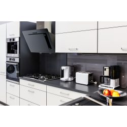 Okap kuchenny kominowy 60 cm Berdsen BT-210 czarny LED oświetlenie