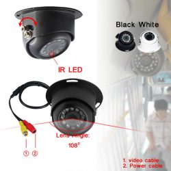 Kamera cofania marki NVOX z wbudowanym przetwornikiem obrazu CCD SHARP metalowy korpus kamery