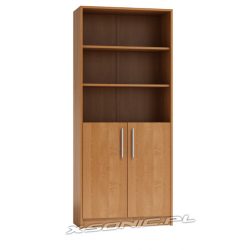 Regał na dokumenty segregatory z szafką i półkami OLKA 80 cm dąb Craft sonoma