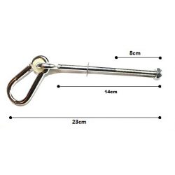 Łącznik montażowy z karabińczykiem 140 mm do huśtawek ogrodowych