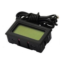 Termometr elektroniczny LCD do lodówki z sondą na kablu -50C +70C do zabudowy