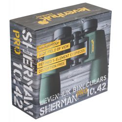 Lornetka Sherman PRO 10x42 z podróżnym etui i ściereczką do czyszczenia