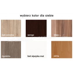 Szafka łazienkowa wisząca 60 cm fronty w połysku półka w środku