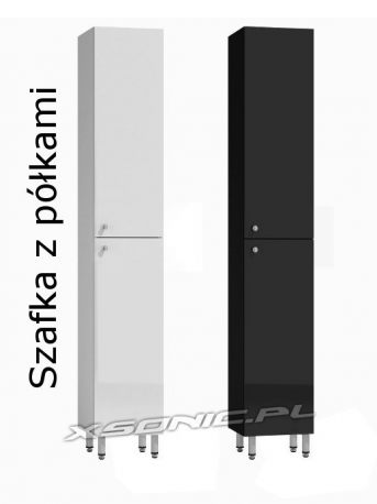 Szafka łazienkowa słupek 40cm do łazienki wysoki połysk same półki