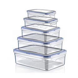 Pojemnik plastikowy 1,3L SAVER BOX zamykany na żywność jedzenie prostokąt z uszczelką