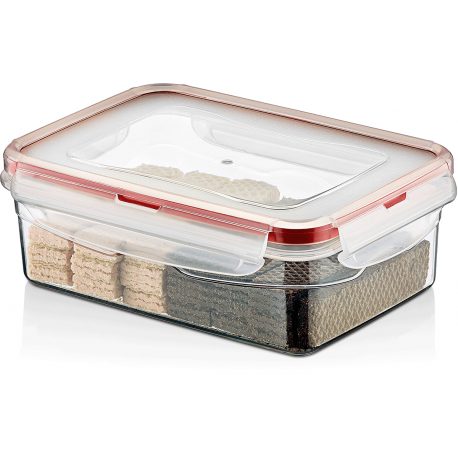 Pojemnik plastikowy 0,8L SAVER BOX zamykany na żywność jedzenie prostokąt z uszczelką