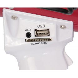 Mocny megafonz akumulatorem 50W z USB SD AUX syrena nagrywanie dźwięku MEGA50USB