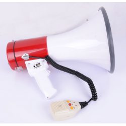 Mocny megafonz akumulatorem 50W z USB SD AUX syrena nagrywanie dźwięku MEGA50USB