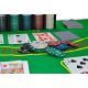 Zestaw do pokera texas hold'em z akcesoriami żetony sukno karty
