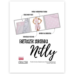 Nitly Muffin fartuszek kuchenny różowy babeczka jak sukienka