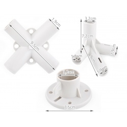 Zestaw łączników pawilonu 3x3m 32/19/19mm złączki do rurek