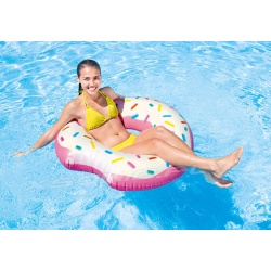 Duże dmuchane koło do pływania Donut pączek 107 cm INTEX 56265