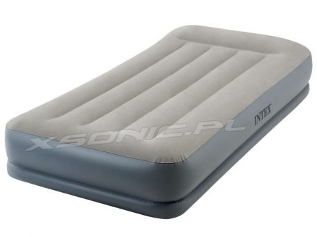 Materac welurowy Pillow Rest z wbudowaną pompką 99 x 191 x 30 cm INTEX 64116