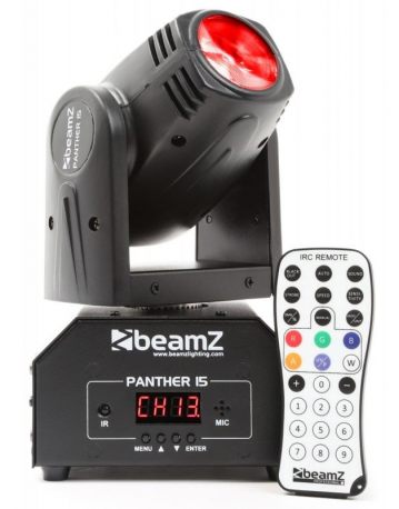 Ruchoma głowa LED Beamz Panther 15 tryb DMX oraz stand-alone