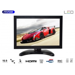 Monitor dotykowy wolnostojący z matrycą LED 10 cali NVOX wbudowane złącze VGA HDMI AV-in