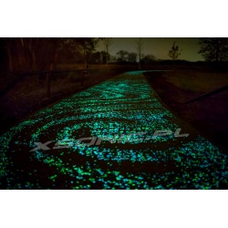 Kamienie świecące fluorescencyjne ozdobne kamyki 100 sztuk do wazonu