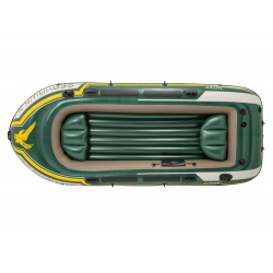 Ponton 4-osobowy INTEX 68351 Seahawk 4 Set 351 x 145 x 48 cm kompletny z wiosłami i pompką