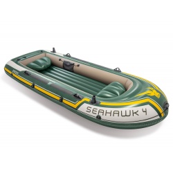 Ponton 4-osobowy INTEX 68351 Seahawk 4 Set 351 x 145 x 48 cm kompletny z wiosłami i pompką