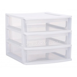 Organizer A6 plastikowa szafka modułowa 3 niskie szuflady na spławiki przynęty