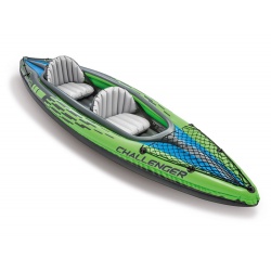 Kajak dwuosobowy Challenger K2 INTEX 351 x 76 x 38 cm w zestawie wiosła i pompka