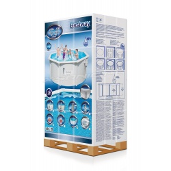 Basen ogrodowy stelażowy Hydrium całoroczny 300 x 120 cm 5w1 Bestway 56566