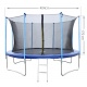 Siatka wewnętrzna 13ft 404cm 8 słupków ochronna do trampoliny ogrodowej