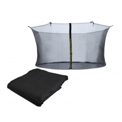 Siatka wewnętrzna 10 ft 305-312cm 6 słupków ochronna do trampoliny ogrodowej