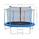 Siatka wewnętrzna 10 ft 305cm 6 słupków ochronna do trampoliny ogrodowej