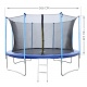 Siatka wewnętrzna 12ft 366 cm 8 słupków ochronna do trampoliny ogrodowej