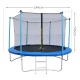 Siatka wewnętrzna 8 ft 244 cm 6 słupków ochronna do trampoliny ogrodowej