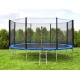 Siatka zewnętrzna 427 cm 14ft na 8 słupków ochronna do trampoliny ogrodowej