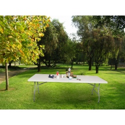 Rozkładany stół cateringowy 240 x 75 x 73,5 cm wygodne przenoszenie turystyczny