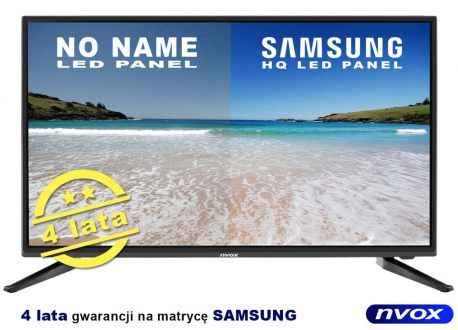 Telewizor LED o przekątnej 32 cali NVOX tuner DVB-T MPEG-4/2 wejście USB złącze HDMI