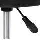 Klasyczny stołek fryzjerski kosmetyczny krzesło hoker na kółkach barowy czarny